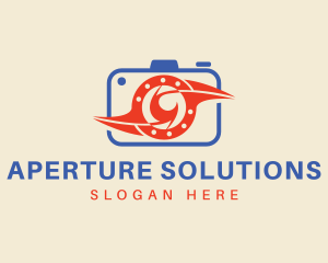Aperture - Camera Lens Photography logo design