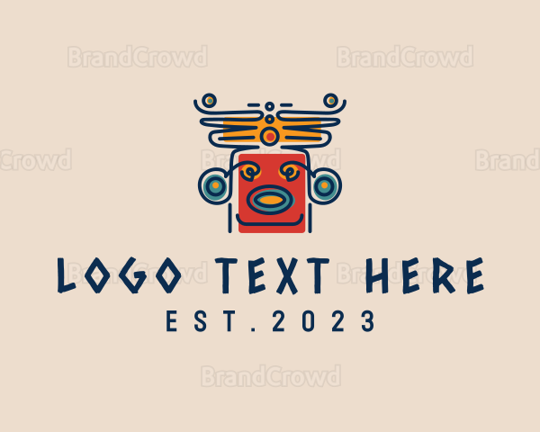 Ancient Aztec Civilization Logo