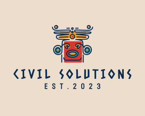 Ancient Aztec Civilization logo design