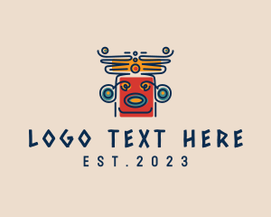 Ancient Aztec Civilization Logo