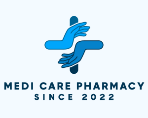 Medical Hand Pharmacy  logo design