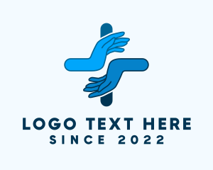Teleconsultation - Medical Hand Pharmacy logo design