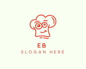 Eat - Chef Hat Cartoon logo design