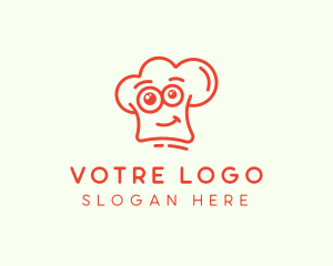 Cute - Chef Hat Cartoon logo design