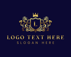 Stylist - Lion Shield Royal logo design