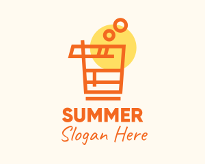 Orange Summer Drink logo design