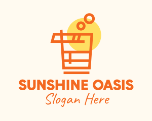 Orange Summer Drink logo design