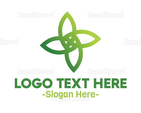 Four Leaf Outline Logo