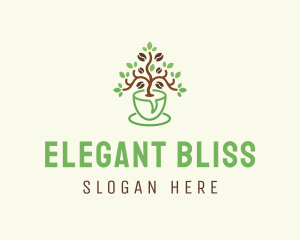 Roast - Natural Coffee Plant logo design