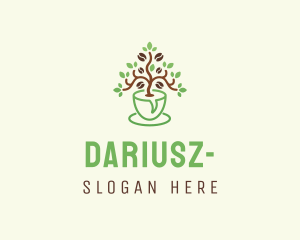 Barista - Natural Coffee Plant logo design