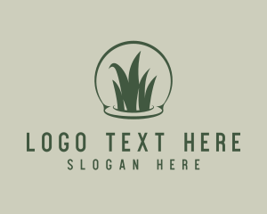 Gardening - Grass Lawn Landscaping logo design