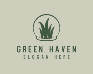 Grass Lawn Landscaping logo design