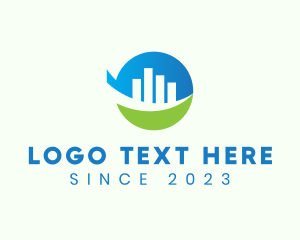 Round - Modern Investment Company logo design