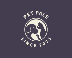 Cat Dog Pet Animal logo design