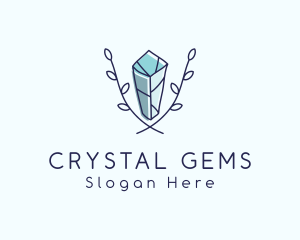 Premium Crystal Gem logo design