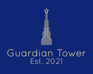 Yellow Star Tower  logo design