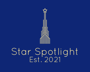 Yellow Star Tower  logo design