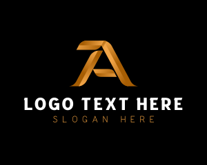 Lettermark - Luxury Elegant Gradient Letter A logo design