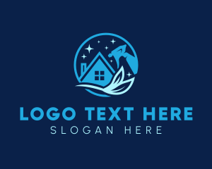 Sanitation - Eco Clean House logo design