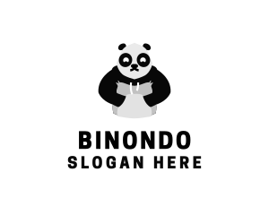Hooded Panda Bear Logo