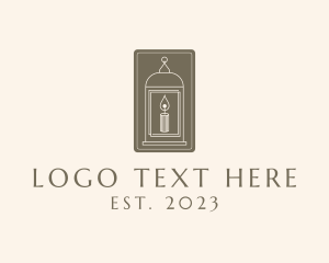 Home Decor - Minimalist Candle Case logo design