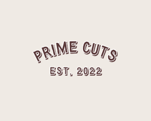 Curved Rustic Carpentry logo design