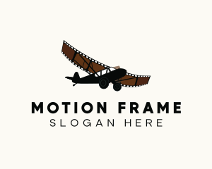 Motion Film Airplane logo design