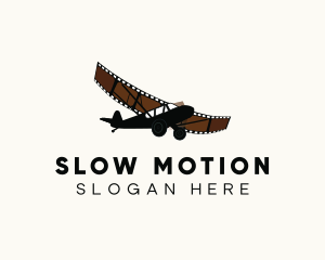 Motion Film Airplane logo design