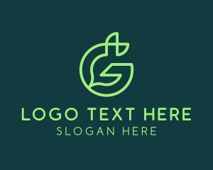 Gardener - Green Environmental Letter G logo design