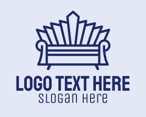 Upholstery - Luxury Sofa Couch logo design