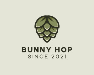 Beer Hops Plant logo design