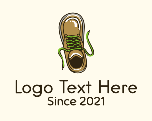 Trekking - Modern Walking Shoes logo design