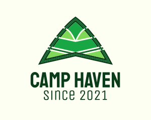 Modern Camping Tent  logo design