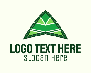 Modern Camping Tent  Logo