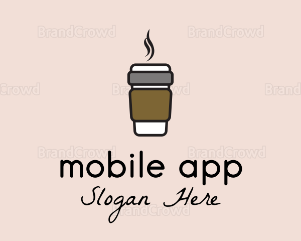 Hot Coffee Cup Logo