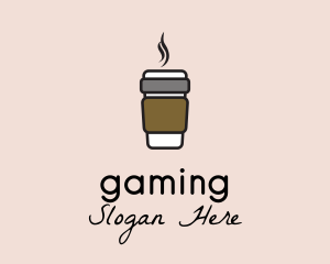 Hot Coffee Cup  Logo