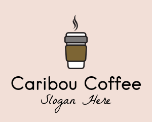 Hot Coffee Cup  logo design