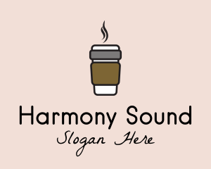 Aroma - Hot Coffee Cup logo design