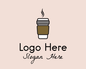 Mocha - Hot Coffee Cup logo design