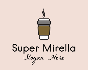 Hot Coffee Cup  logo design