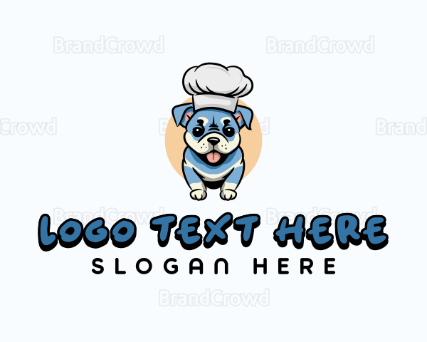 Cute Chef Puppy Logo