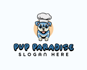 Cute Chef Puppy logo design