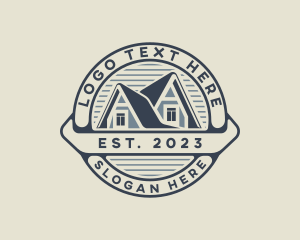 Residential - House Roofing Property logo design