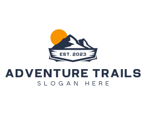 Adventure Mountain Hiking logo design