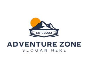 Adventure Mountain Hiking logo design