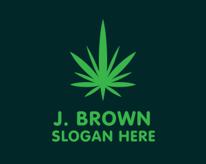 Weed Marijuana Therapy Leaf Logo