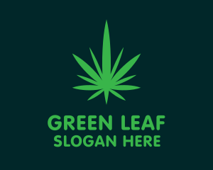 Weed Marijuana Therapy Leaf logo design