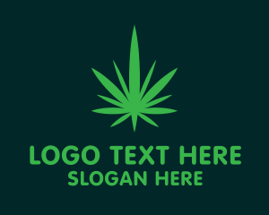 Weed - Weed Marijuana Therapy Leaf logo design