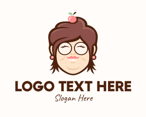 Character - Grandmother Cherry Cupcake logo design