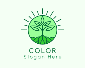 Farming Plant Cultivation Logo